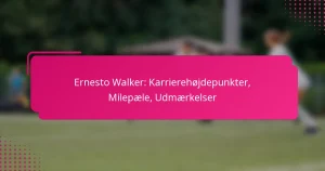 Ernesto Walker: Karrierehøjdepunkter, Milepæle, Udmærkelser